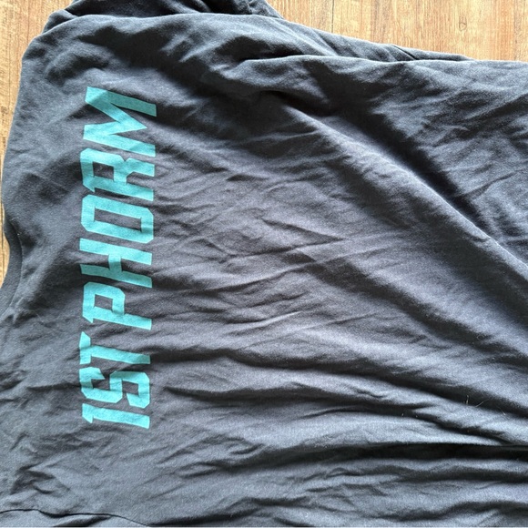 1st Phorm Navy Blue T-Shirt with light blue  Logo Medium - Picture 1 of 3